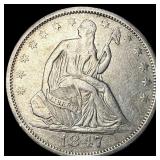 1847-O Silver Half Dollar NEARLY UNCIRCULATED