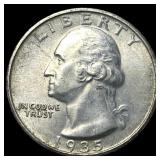 1935-S Silver Washington Quarter UNCIRCULATED