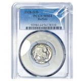 1938-D/D Buffalo Nickel PCGS MS64