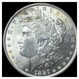 1887 Morgan Silver Dollar GEM BU