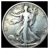 1923-S Silver Walking Liberty Half Dollar ABOUT UN