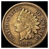 1863 Indian Head Cent NEARLY UNCIRCULATED