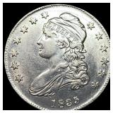 1835 Capped Bust Silver Half Dollar CLOSELY  UNCI