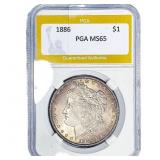 1886 Morgan Silver Dollar PGA MS65