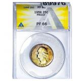 1956 Washington Silver Quarter ANACS PF66 PROOF