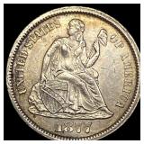 1877-CC Silver Seated Liberty Dime  UNCIRCULATED