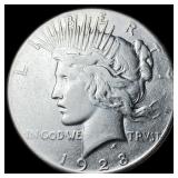 1928 Silver Peace Dollar LIGHTLY CIRCULATED