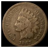 1867 Indian Head Cent NICELY CIRCULATED