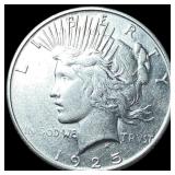 1925 Peace Silver Dollar NEARLY UNCIRCULATED