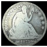 1873 Arrows Seated Liberty Half Dollar NICELY CIRC