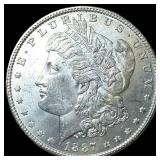 1887 Silver Morgan Dollar GEM BU