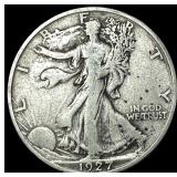 1927-S Silver Half Dollar Walking Liberty ABOUT UN