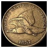 1857 Flying Eagle Cent ABOUT UNCIRCULATED