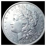 1901 Morgan Silver Dollar NEARLY UNCIRCULATED