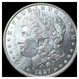 1887-S Silver Morgan Dollar GEM BU