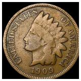 1909-S Indian Head Cent LIGHTLY CIRCULATED