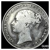1856 Great Britain Silver Shilling