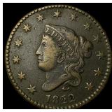 1822 Coronet Head Large Cent NEARLY  UNCIRCULATED