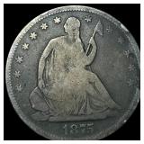 1875-S Silver Half Dollar NICELY CIRCULATED