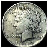 1921 Silver Peace Dollar LIGHTLY CIRCULATED