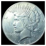 1928 Silver Peace Dollar CLOSELY UNCIRCULATED