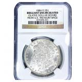 1884-O Morgan Silver Dollar NGC BU