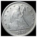 1875 Seated Liberty Twenty Cents ABOUT  UNCIRCULA