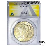 1926-S Silver Peace Dollar ANACS AU58