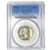 1943 Washington Silver Quarter PCGS G04