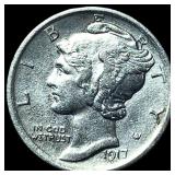 1917 Mercury Dime CLOSELY UNCIRCULATED