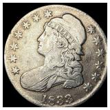 1833 Capped Bust Half Dollar 50C LIGHTLY CIRCULATE