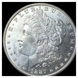 1887 Silver Morgan Dollar GEM BU