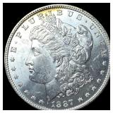 1887 Silver Morgan Dollar GEM BU