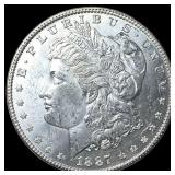 1887 Morgan Silver Dollar GEM BU