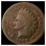 1867 Indian Head Cent NICELY CIRCULATED