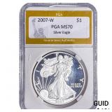 2007-W Silver Eagle PGA MS70