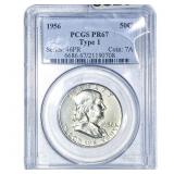 1956 Franklin Half Dollar PCGS PR67