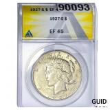 1927-S Silver Peace Dollar ANACS EF45