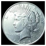 1925-S Silver Peace Dollar NEARLY UNCIRCULATED