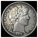 1900-O Silver Barber Half Dollar NEARLY UNCIRCULAT
