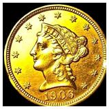 1906 Liberty Head Gold Quarter Eagle $2.50 HIGH GR