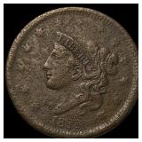 1838 Coronet Head Large Cent NEARLY  UNCIRCULATED
