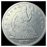 1876-CC Silver Half Dollar LIGHTLY CIRCULATED