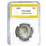 1893 Columbian Expo Half Dollar PGA MS66