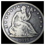 1877 Seated Liberty Half Dollar NICELY CIRCULATED