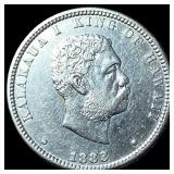 1883 Hawaii Silver 1/4 Dollar CLOSELY UNCIRCULATED
