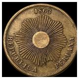 1951 Peru 2 Centavos KM 299.1
