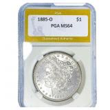 1885-O Morgan Silver Dollar PGA MS64