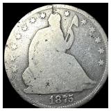 1875-S Silver Half Dollar (Seated Liberty) NICELY