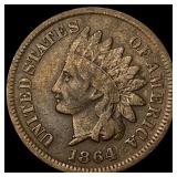 1864 Bronze Indian Head Cent LIGHTLY CIRCULATED